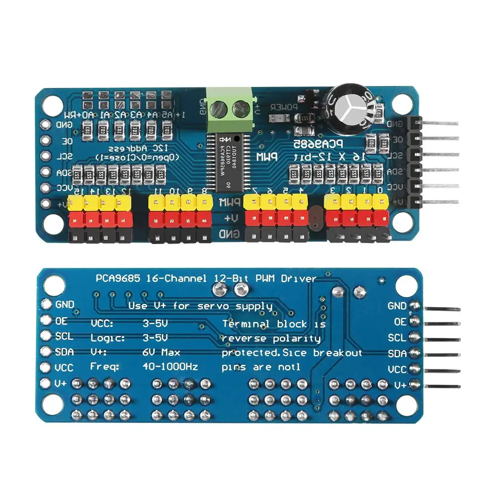 16 Channel PWM Servo Driver Board Driver for Arduino uno r3 Robot IIC interface
