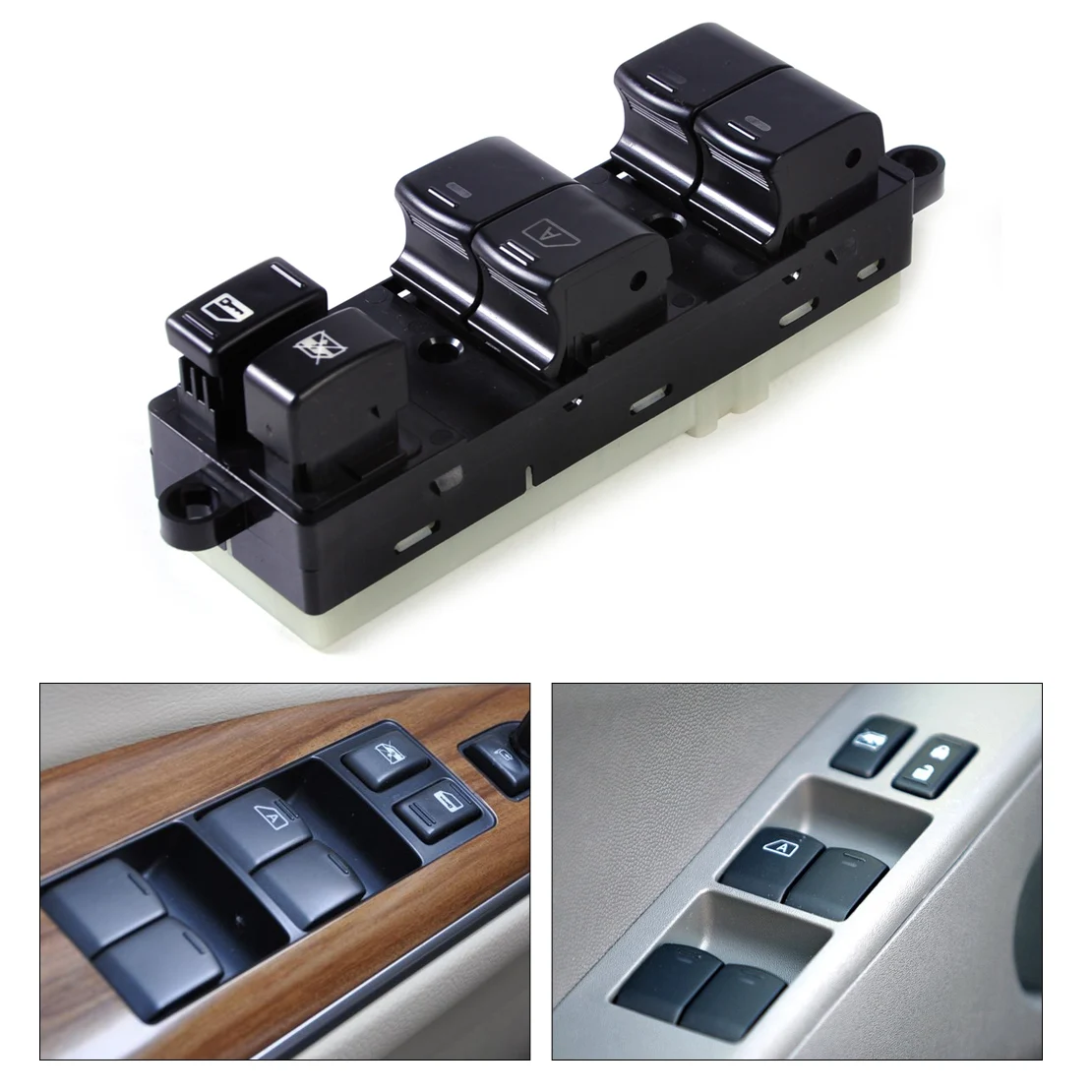 DWCX Black Master Electric Power Window Switch 25401 EA003 for Nissan