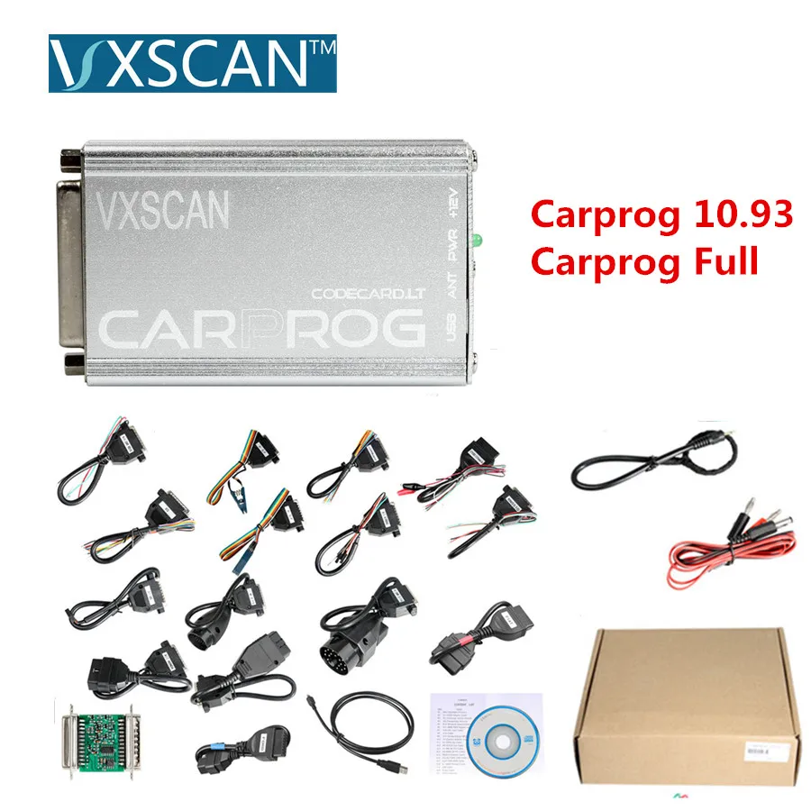 

Carprog V10.93 / V9.31 Carprog Full Newest Version (With All 21 Items Adapters) Car Prog