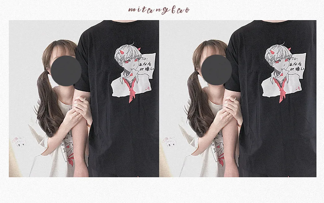Neploe, японская футболка для женщин и мужчин, летняя футболка с мультяшным принтом для девочек и мальчиков, уличная одежда, футболки с коротким рукавом, повседневные топы 52530