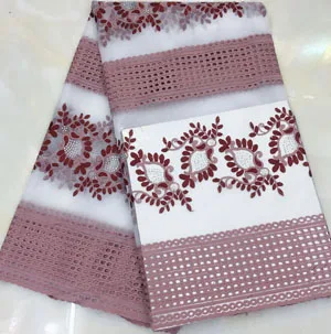 

HSH007 African Milk Lace Embroidery African tulle Lace 2020 Switzerland French Nigerian Lace Fabrics High Quality 5 yards/set