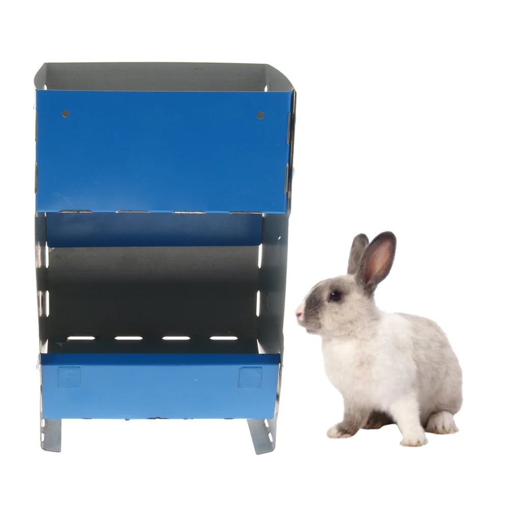 Small Animals Bunny Rabbit Cage Hanging Hay Feeder Rack Iron Hay Manger