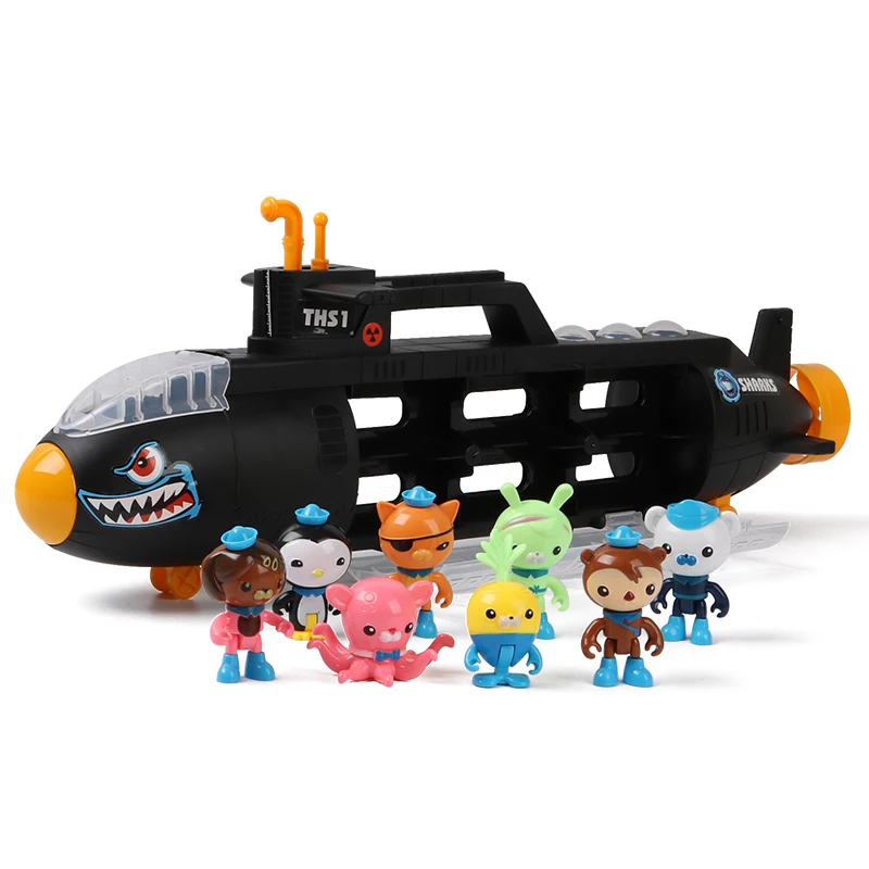 Octonauts приключений океан игрушки Фигурки замок осьминога Акула лодка сцены