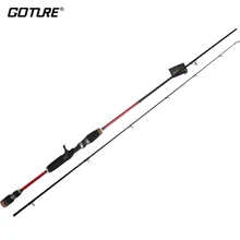 Goture 2.1M/2.4M Baitcasting Rod M Action 2 Section Fishing Rod Carbon Fiber Lure Rod for Bass Crappie Trout Halibut