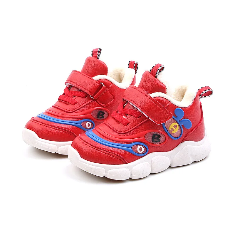 

Kids Shoes Casual Winter Sneakers Children Warm Thinker Toddler Boys Sport Shoes Waterproof Outdoor Leather Shose for Girls