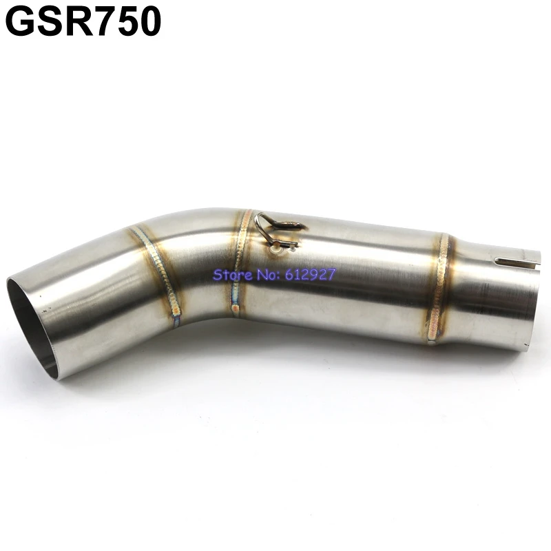 Motorcycle for GSR750 Exhaust Connector Link Pipe Mid Pipe Motorbike GSR 750 Middle Pipein