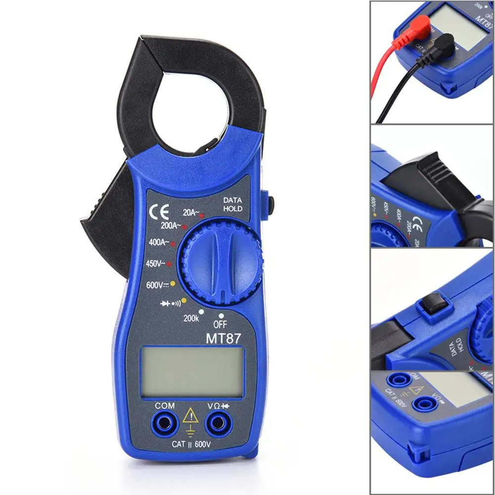 

MT87 Digital Clamp Meter Multimeter With Measurement AC/DC Voltage Tester Current Resistance Multi Test