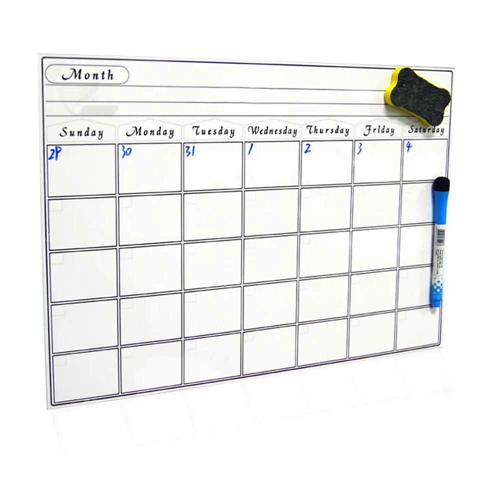 

Adeeing Magnetic Board A3 30*42cm Soft Magnetic WhiteBoard Erase Drawing Recording Board for Fridge r20