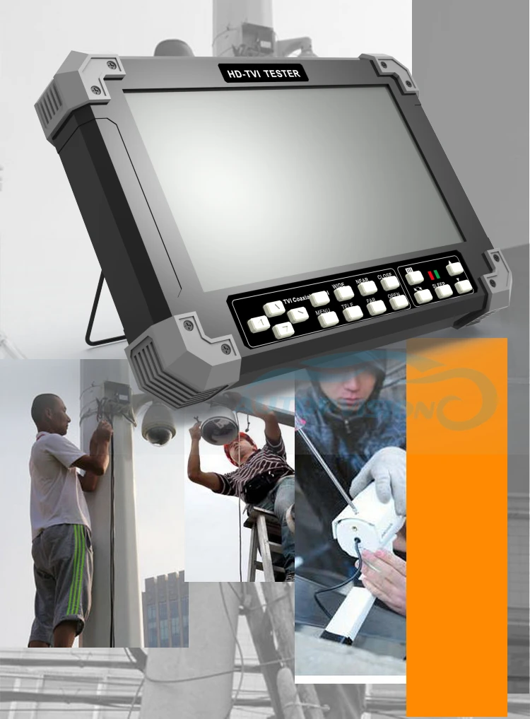 Наблюдения портативный тестер системы видеонаблюдения X42TAC-5MP 7 "ЖК-дисплей Экран камера системы безопасности HD Тестер монитор для CVBS TVI CVI AHD