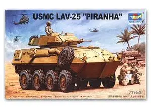 Trumpeter 1/35 scale model 00349 LAV-25 Piranha 8X8 Wheeled Amphibious Armored Reconnaissance Car |