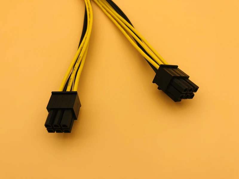 8Pin to 6Pin Graphics Card CPU Power Cable PCI-E PCIe 8Pin to Dual 6Pin Power Supply Splitter Cable 20cm Cables for Miner Mining