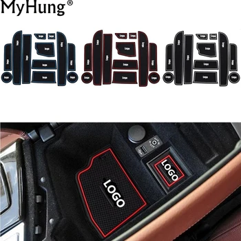 

Car Gate Slot Pad Interior Door Groove Mat Latex Anti-Slip Cushion For BMW F10 5 Series 2014 2015 2016 Covers 12Pcs Car-Styling