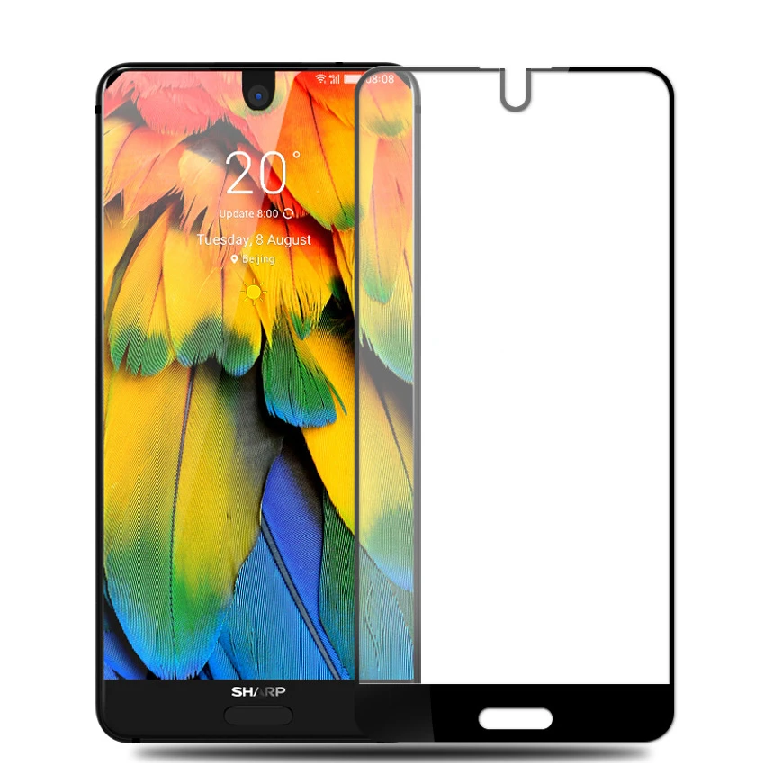 

Full Cover Black Tempered Glass For Sharp Aquos S2 C10 5.5 inch Screen Protector Protective Film