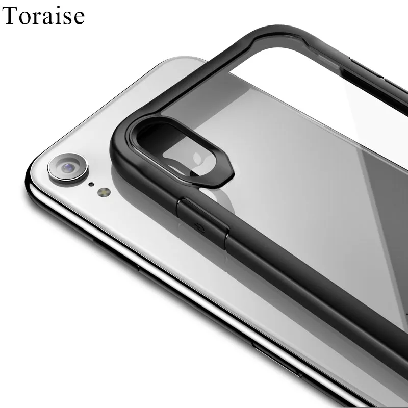 

Toraise Case For iPhone XS max Case Silicone TPU Frame Acrylic Transparent Back Cover Case for iPhone XS Cover For iPhone XR X R
