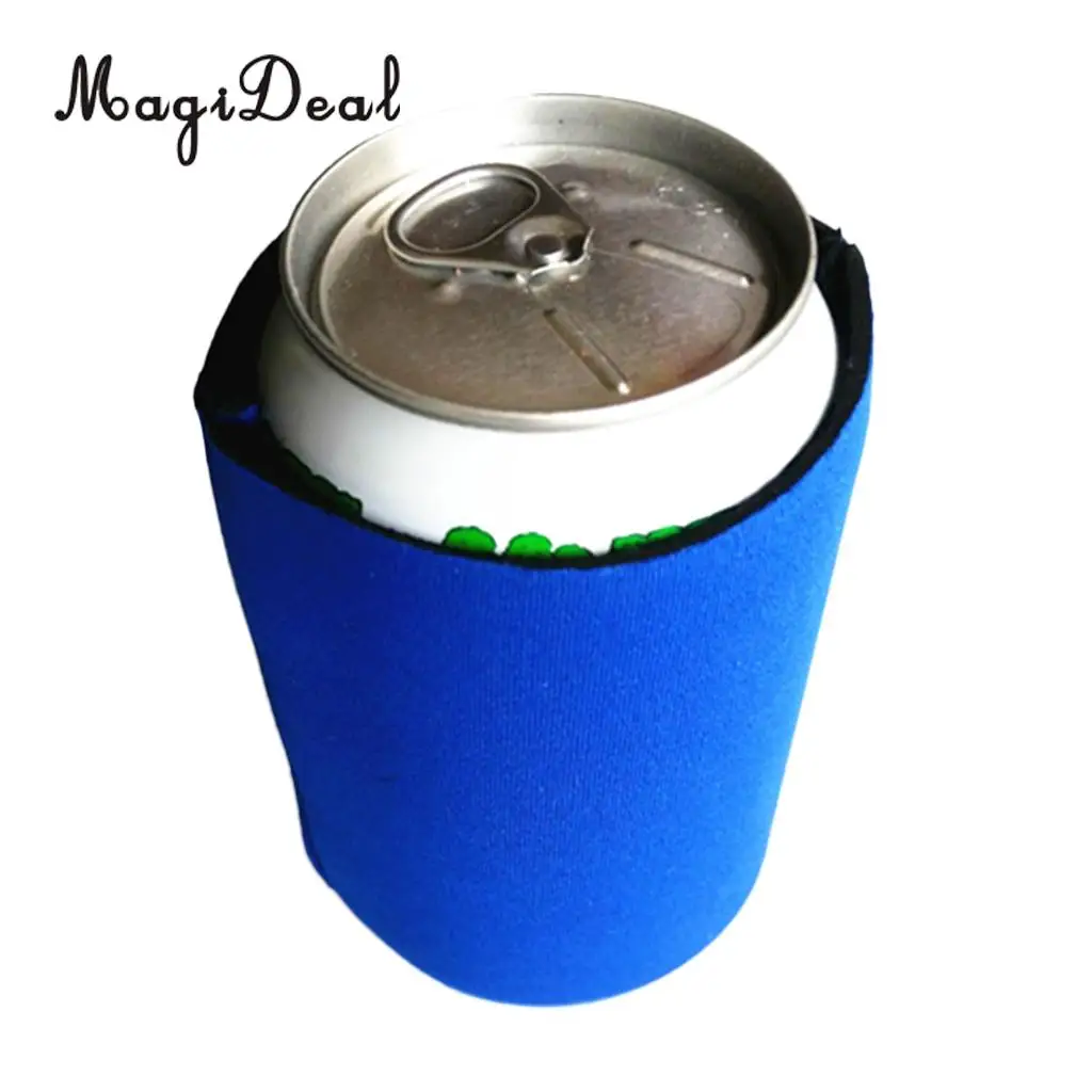 MagiDeal Neoprene Collapsible Cooling Beer Can Cover Drinks Bottle Tin Cooler Sleeve Holder 