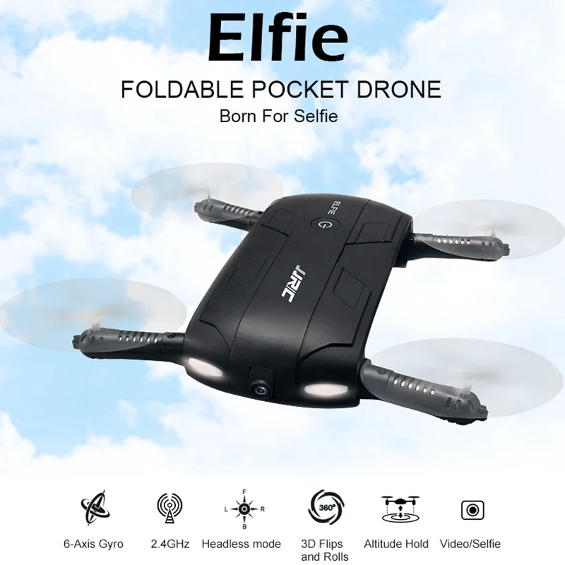Jjrc H37 Foldable Pocket Selfie font b Drone b font With Camera Wifi Fpv Quadcopter font