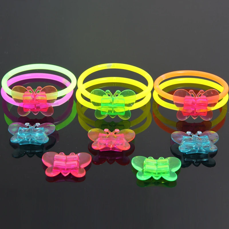 Легкая игрушечная рука аксессуары светящиеся очки палка кольцо головные уборы в форме бабочек игрушки; лучший подарок для детей концертная