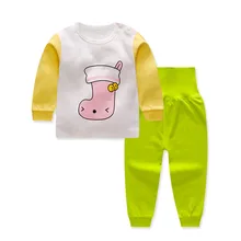 Free shipping Pullover Cartoon Baby Boys Girls Clothes Cotton Baby’s Sets G1425-1881
