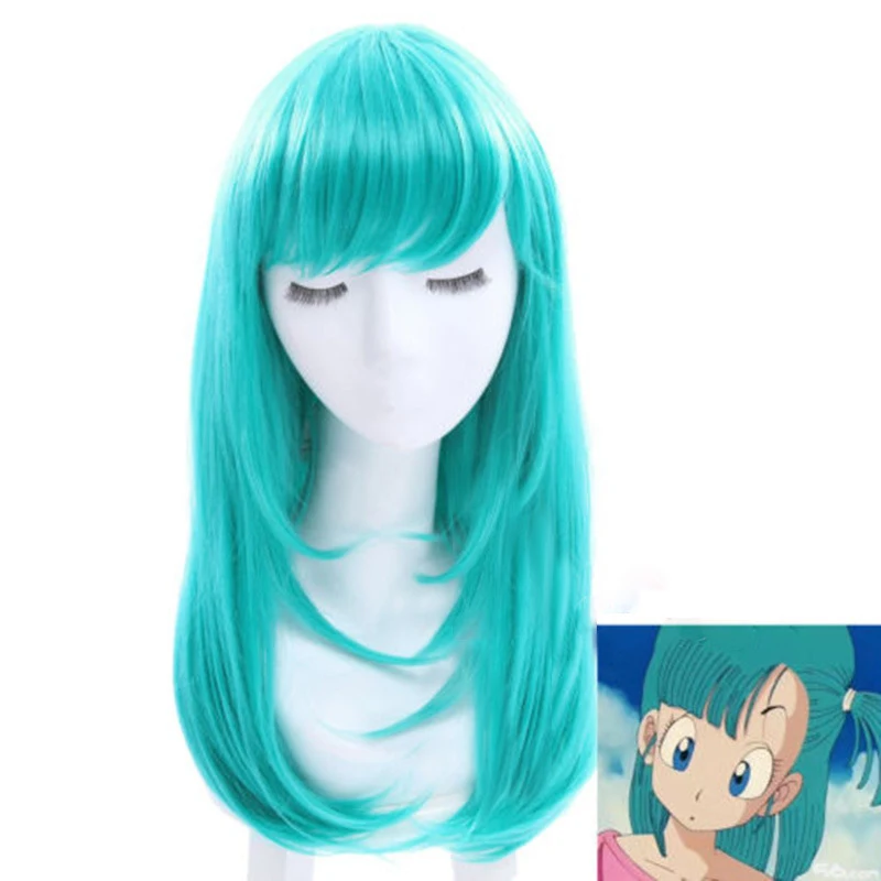 Dragon Ball Wig Bulma/Buruma Cosplay Wig For Women Men Halloween Party