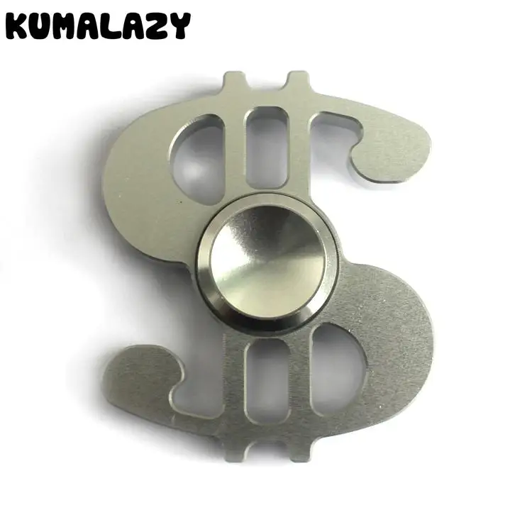 Finger Spinner Clover Finger crack Money Style fidget spinner metal anti stress stainless steel bearing metal