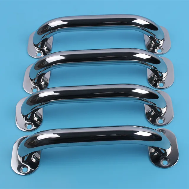 4 Pieces 316 Stainless Steel Boat Handrail Marine Rail Grab Handlein