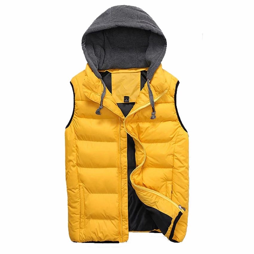 Мужская жилетка с капюшоном Mountainskin осенняя теплая без рукавов LA534|hooded sleeveless