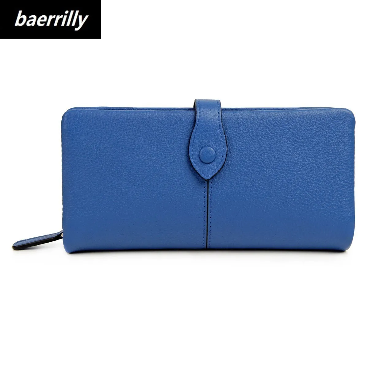 

Fashion Solid Genuine Leather Women Wallet Coin Pocket Credit ID Card Holder Female Purse Money Bag Cell Phone Pocket Day clutch