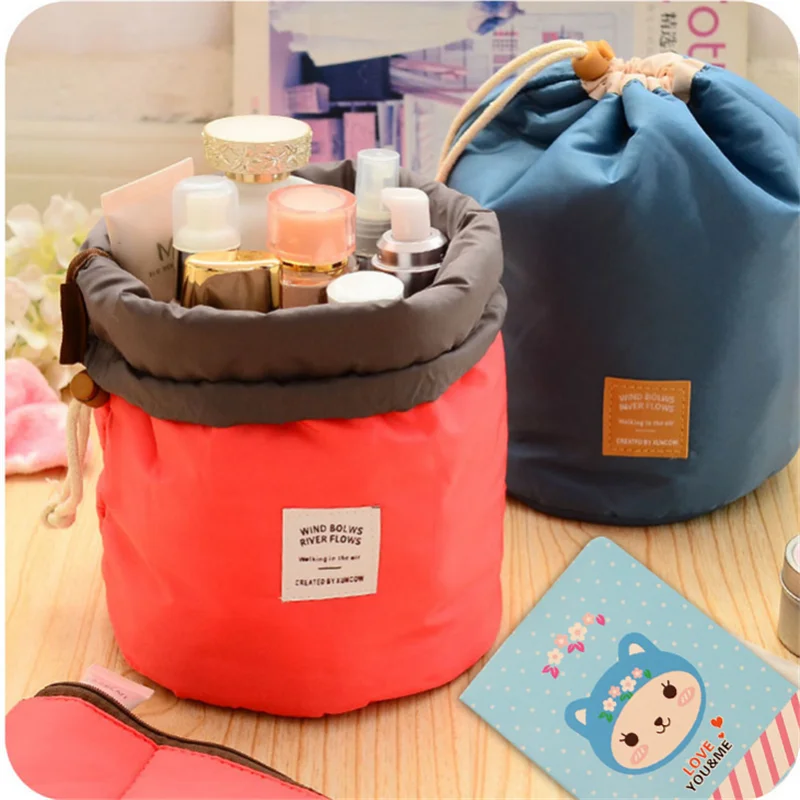 Vogvigo Dream Waterproof Barrel Travel Cosmetic Bag Cosmetic Bag Nylon Wash Bag Dressing Box Storage Toiletry Bag Large Capacity