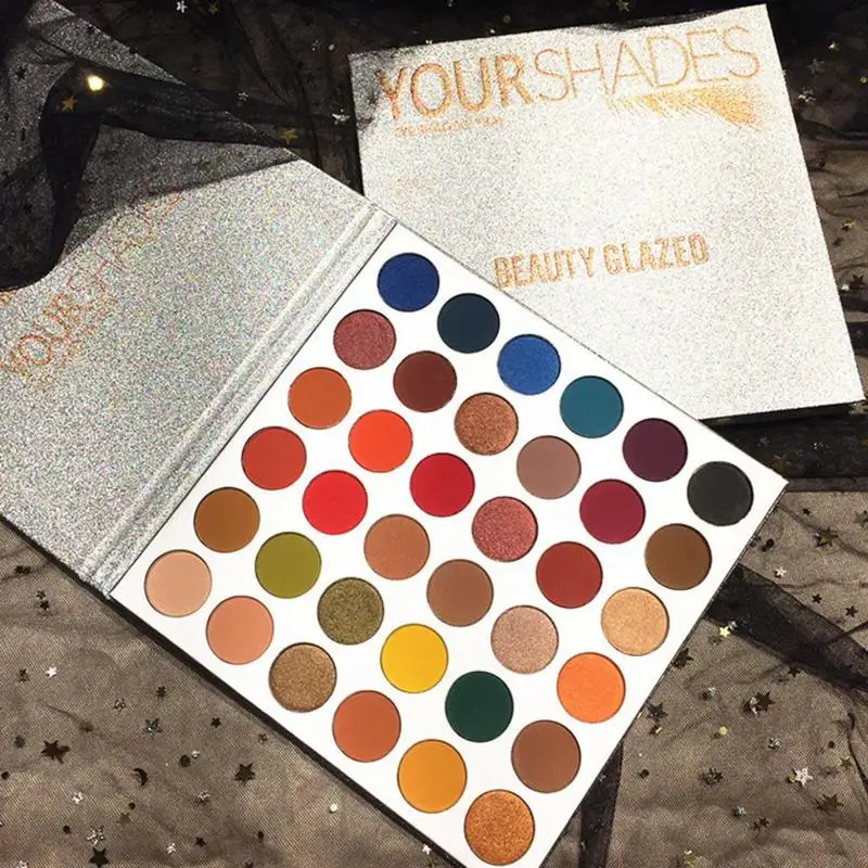 Beauty Glazed 36 цветов Тени для век пудра палитра макияжа мягкие блестящие матовые тени