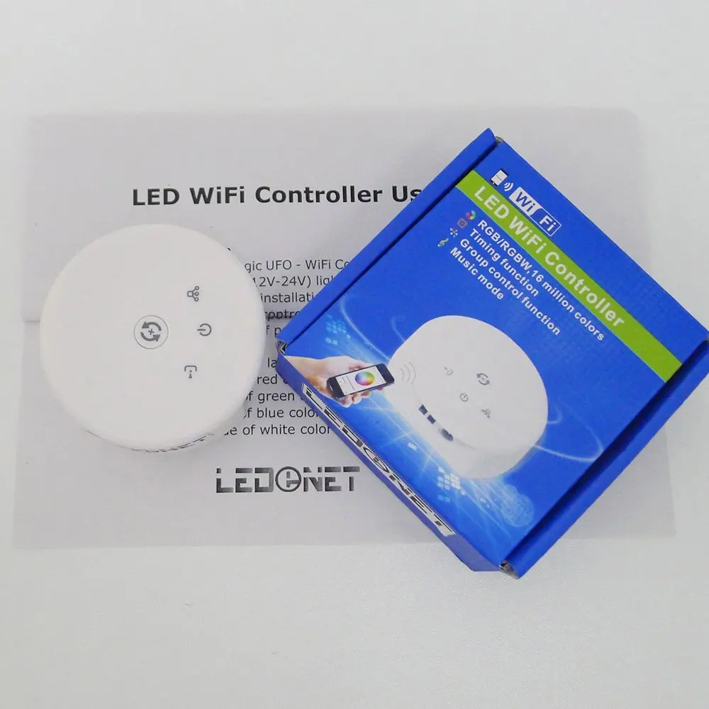 

DC 12V 24V Magic UFO LED WIFI Controller for RGB RGBW LED Strip Light IOS or Android system Smartphone Control LED Ribbon Lamp