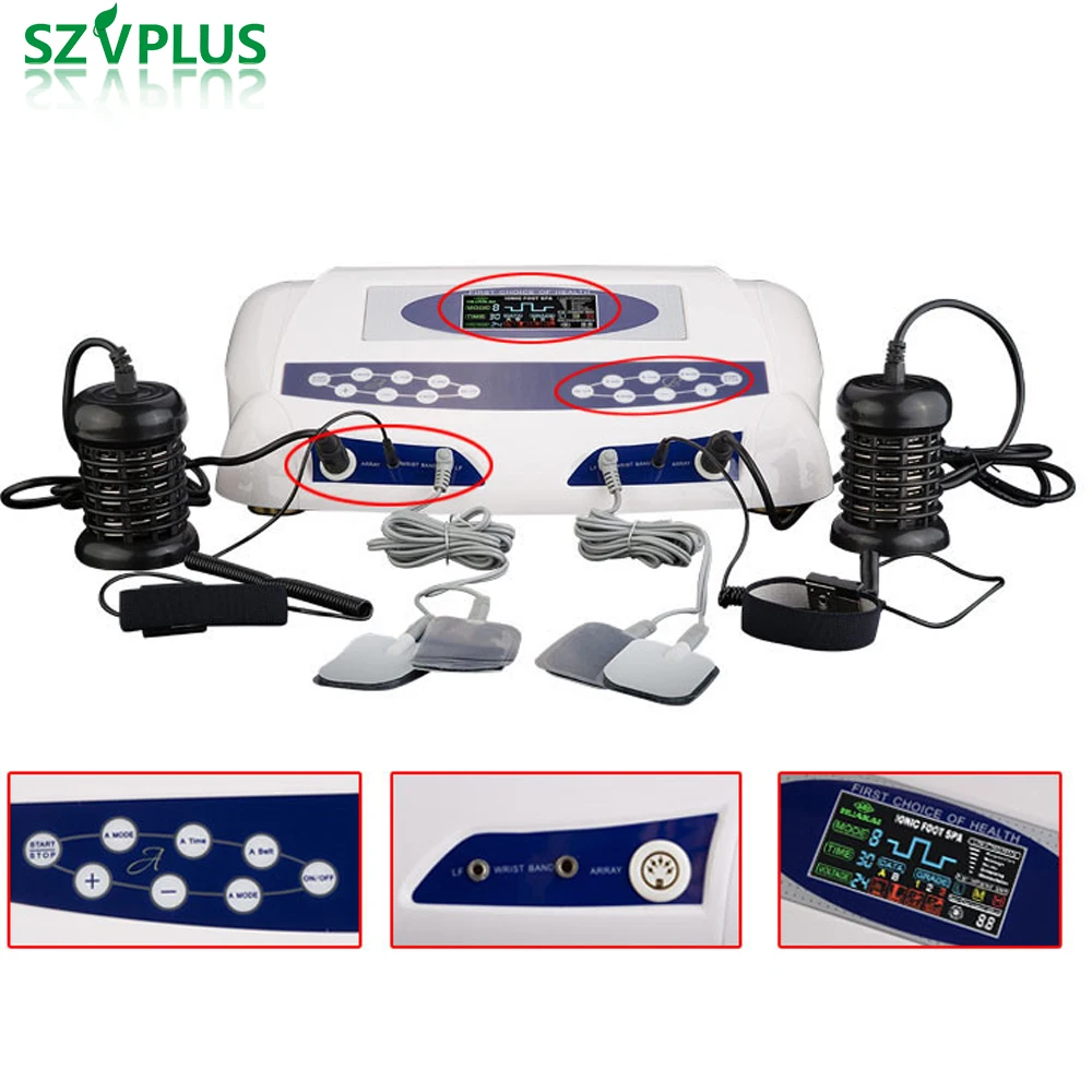 Foot Spa Machine Ion Cleanse Detox Machine Foot Bath Ionic Foot Machine Detox Spa Foot massager for blood cleaning cell detox