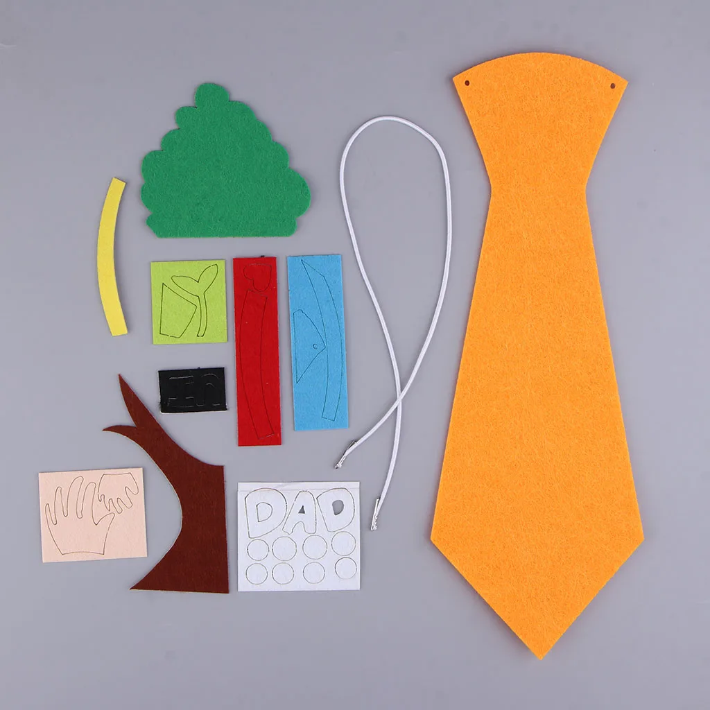 Kids Handmade Neck Tie Non Woven DIY Patch Toy