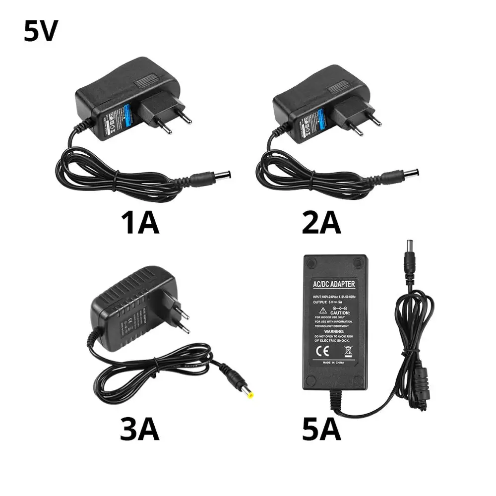 Светодиодные ленты лампы 110 V-220 V AC Мощность адаптер питания постоянного тока 5 В, 12 В, 24 В постоянного тока, 1A 2A 3A 5A трансформаторы светодиодный драйвер Питание Зарядное устройство