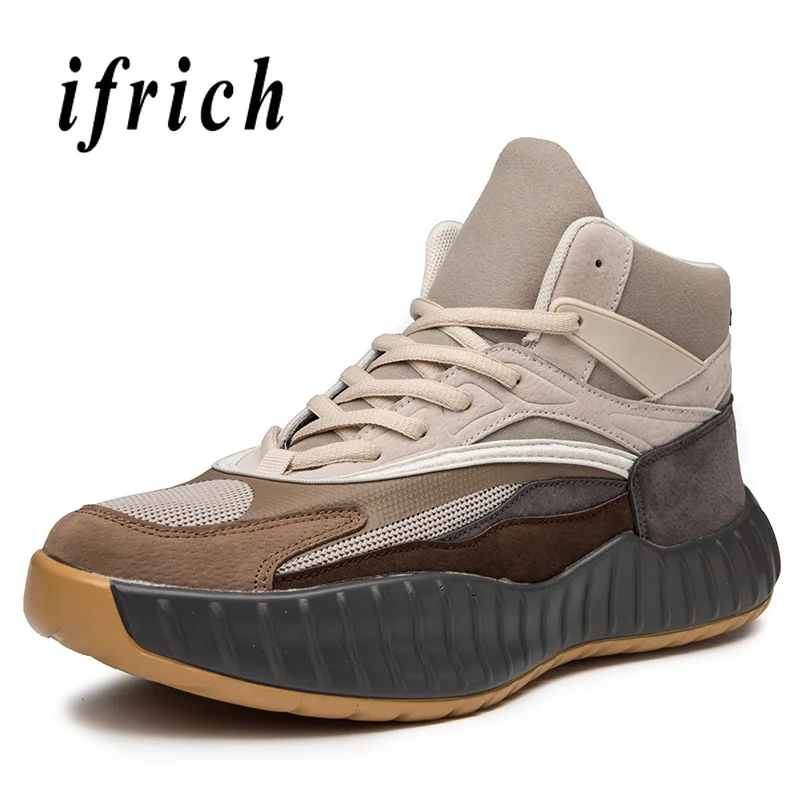 

New Sport Shoes Basketball Male Beige Black Training Shoes Boy Comfortable Men Sneakers for Basketball Anti-Slip Gym Men Shoes