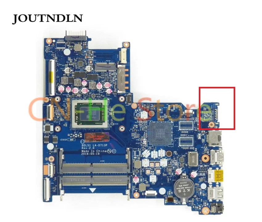 

Материнская плата для ноутбука серии HP 15-BA 854957-601 LA-D713P DDR4, встроенная графика с процессором A10-9600P