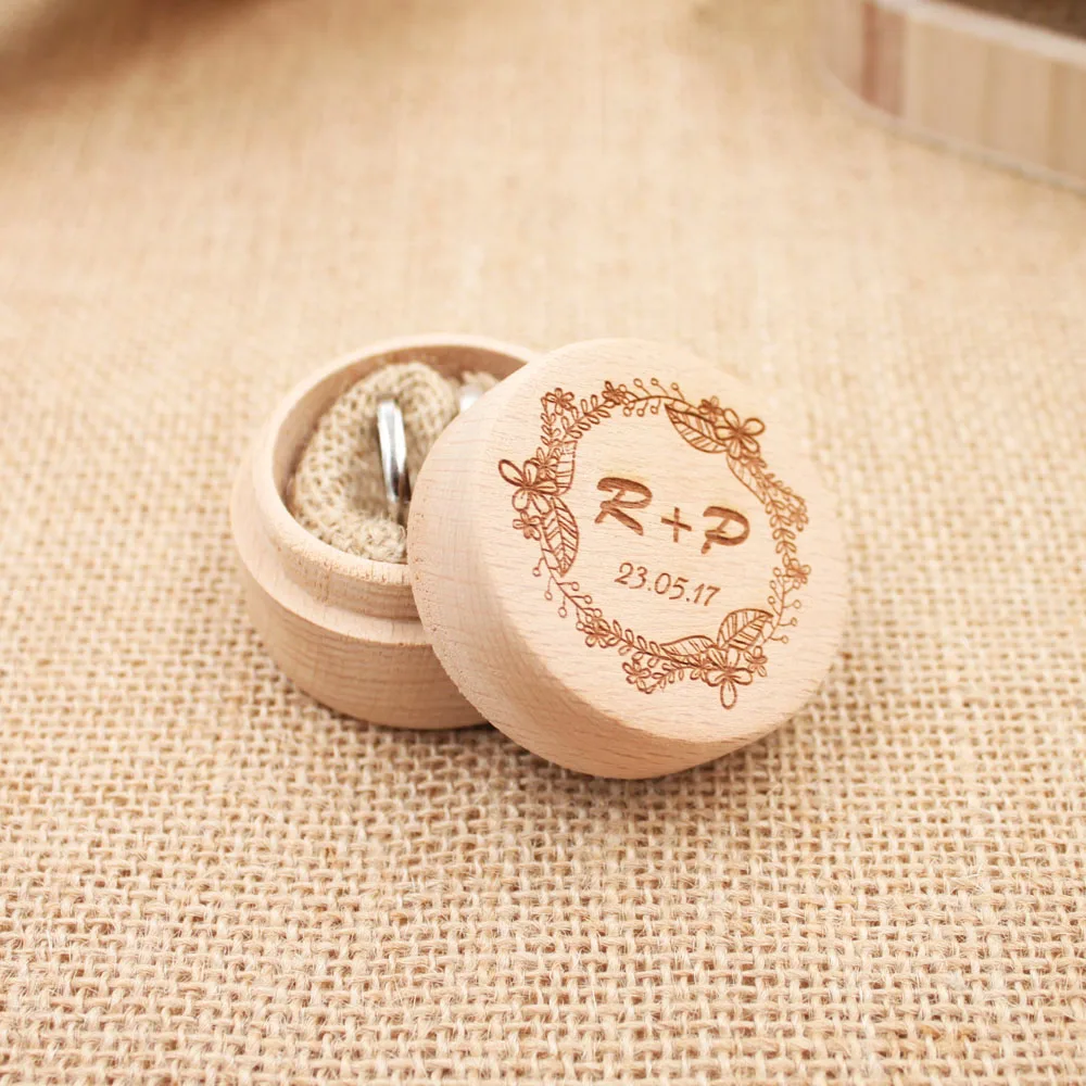 Rustic Wedding Ring Bearer Box, Personalized Ring Box, Wooden Ring Bearer Box, Engraved, Rustic Wedding Customized Wedding Gift2