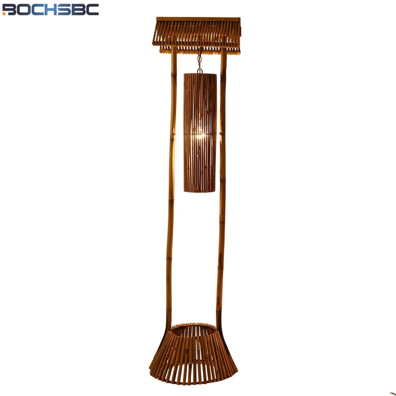 BOCHSBCCreativeDesignBambooFloorLampsStandingLightforBedroom