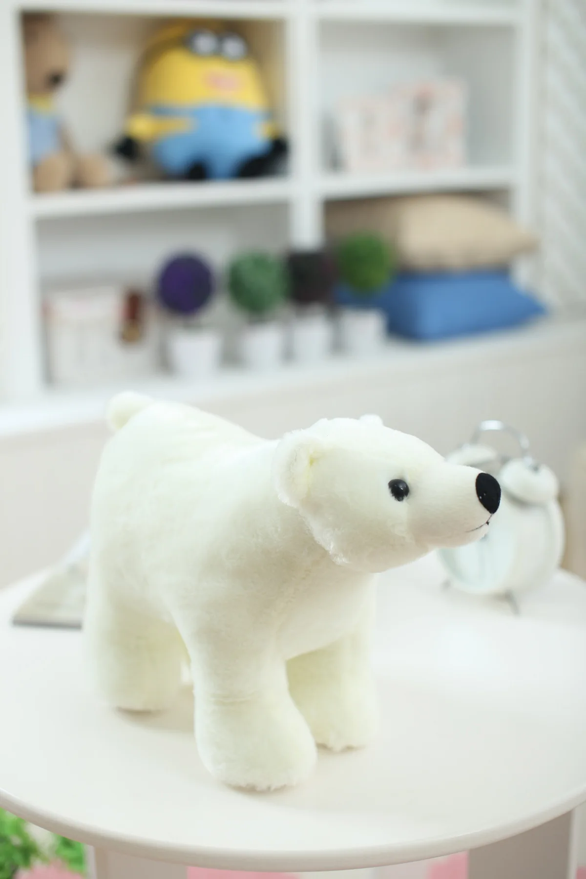 7.8 дюймов плюшевые Polar Bear сладкий милые мягкие детские дети Игрушечные лошадки для Обувь для девочек на день рождения Рождественский подарок милые девушки 20 см кукла Игрушки для маленьких детей