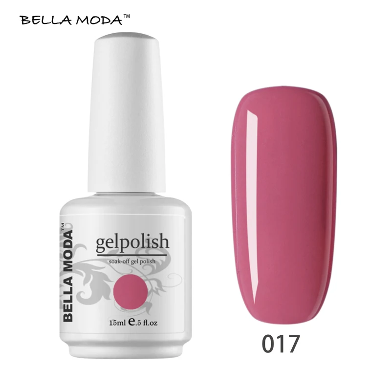 017 Белла MODA 15 мл маникюрный салон Наборы 84 Цвета Soak Off UV Гель для ногтей Новые Красивые ногтей гель - Цвет: 017