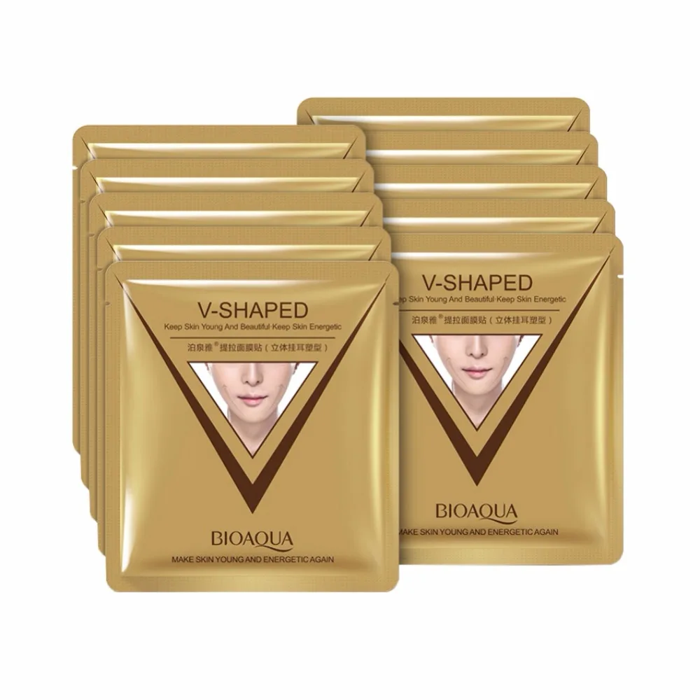 Murah 1 PC Lift Wajah Masker V Masker Wajah Whitening Pelembab Firming   Lifting Facial Mask Telinga Wajah masker