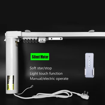 

Free shipping Wifi Silent Electric curtain blinds, 5.0m-7.0m length,90/135 degree acceptable