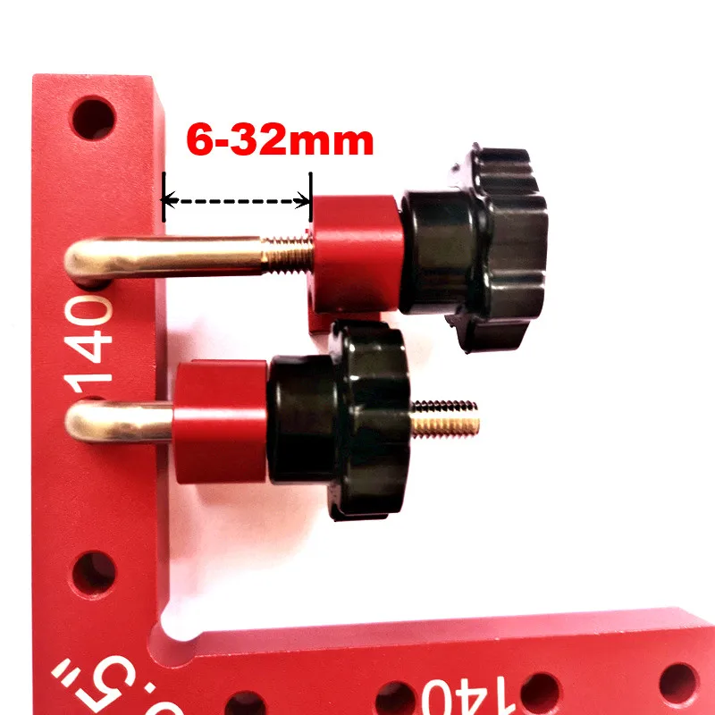 140 мм алюминиевый сплав Угловые зажимы воротника L форма 90 градусов прямоугольный инструмент для сверла сварочное уплотнение для столярной древесины