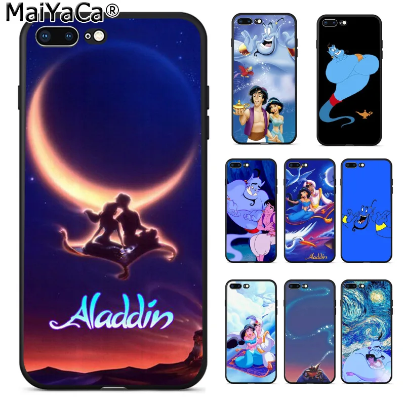 

MaiYaCa Genie Aladdin Phone Case Slim Clear Soft Back Cover for Apple iphone 11 pro 8 7 66S Plus X 5S SE XS XR XS MAX Cover