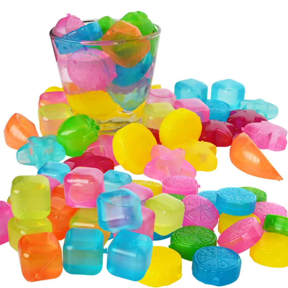 20 шт. круглые квадратные кубики для льда многоразовые многоцветные кубики для льда физические охлаждающие инструменты вечерние инструмент для кухни инструменты для мороженого