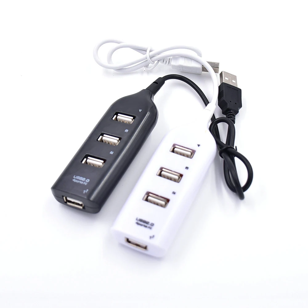 

1 pcs High Speed Mini Slim 4 Port hub usb 2.0 4 port Expander multiple Converter Adapter for Laptop PC Tabs USB HUB Black White