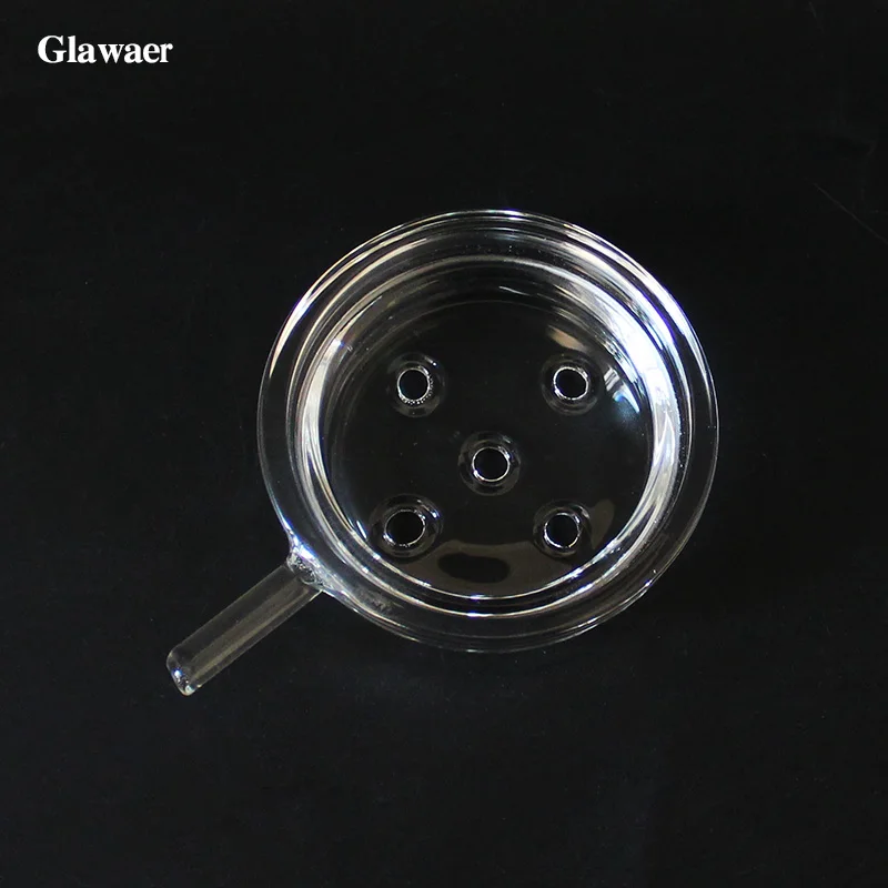10pcs/lot glass carbon disc high quality glass charcoal holder use for glass hookahs shisha chicha narguile accessories 2