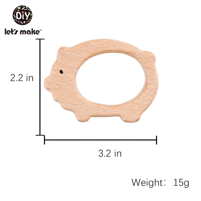 Let's Make Teething Ring Personal Toy 20pc Bunny Rabbit Baby Teether Waldorf Toy Wooden Teether Engraved Eco Friendly Charms M039