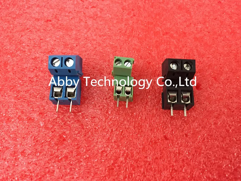 100 шт. KF301-2P KF301 &quot- &quotвинт 2Pin 5 0 мм коннектор для винтовой клеммы PCB с прямым