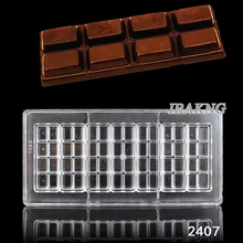 Жесткая пластиковая квадратная клетчатая решетка, сетка, чек, прозрачный материал, форма конфет шоколада