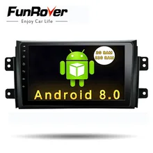 Funrover 9 ”Android 8.0 car dvd radio per Suzuki SX4 2006 2007 2008 2009 2010 2011 2012 2013 gps lettore multimediale di navigazione